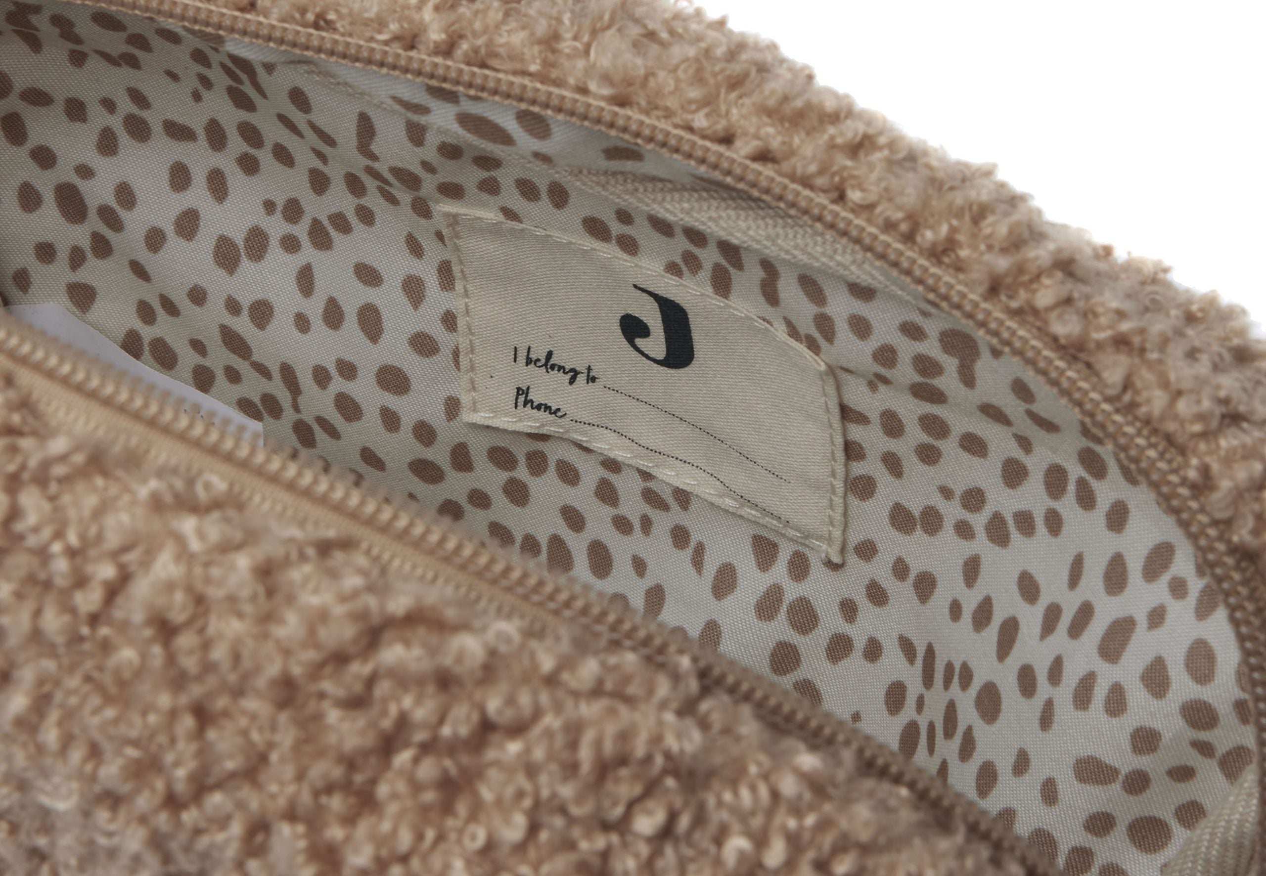 Jollein etui boucle teddy biscuit