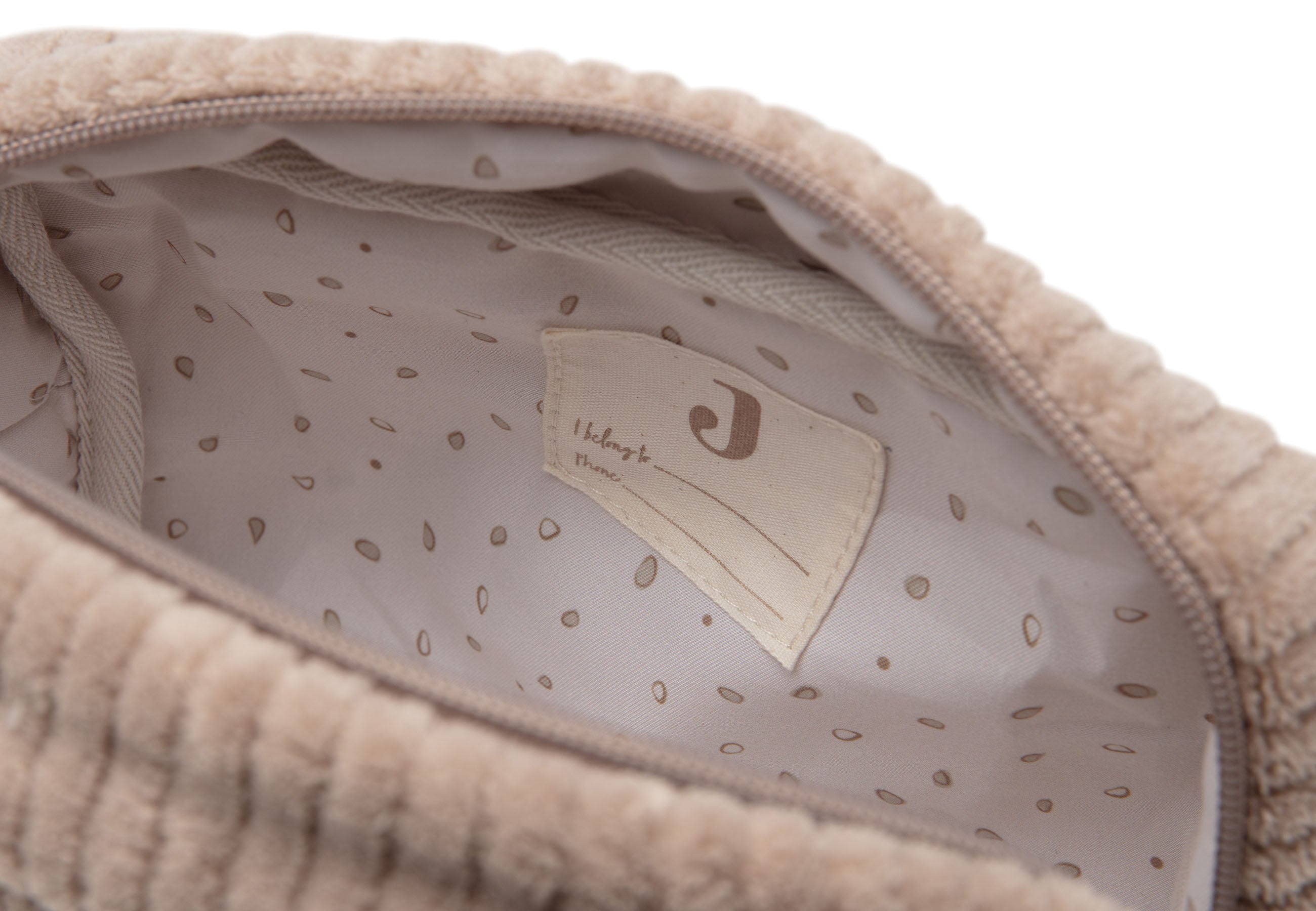 Etui cloudy rib milky coffee