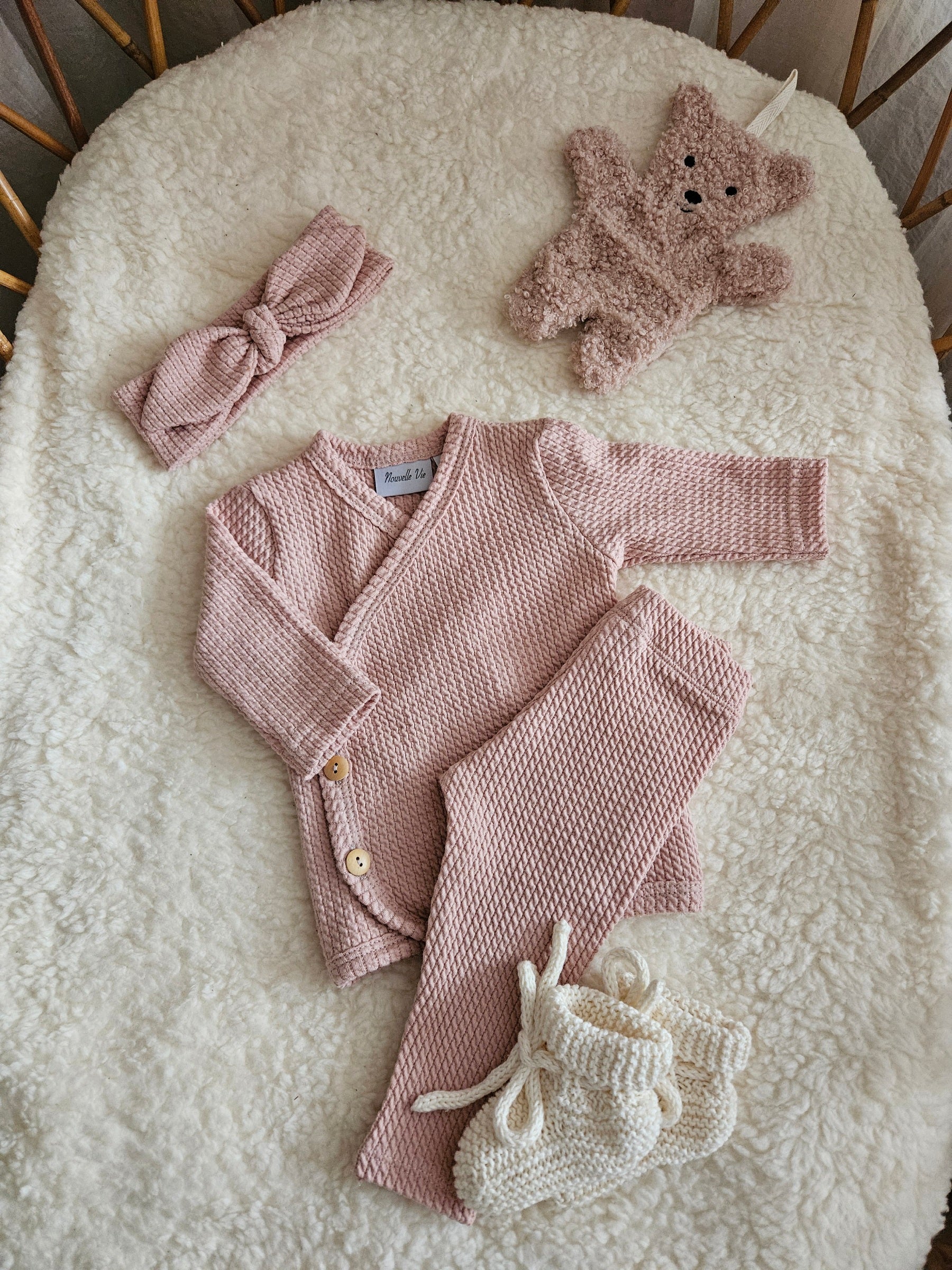 Broekje mini cable lichtroze