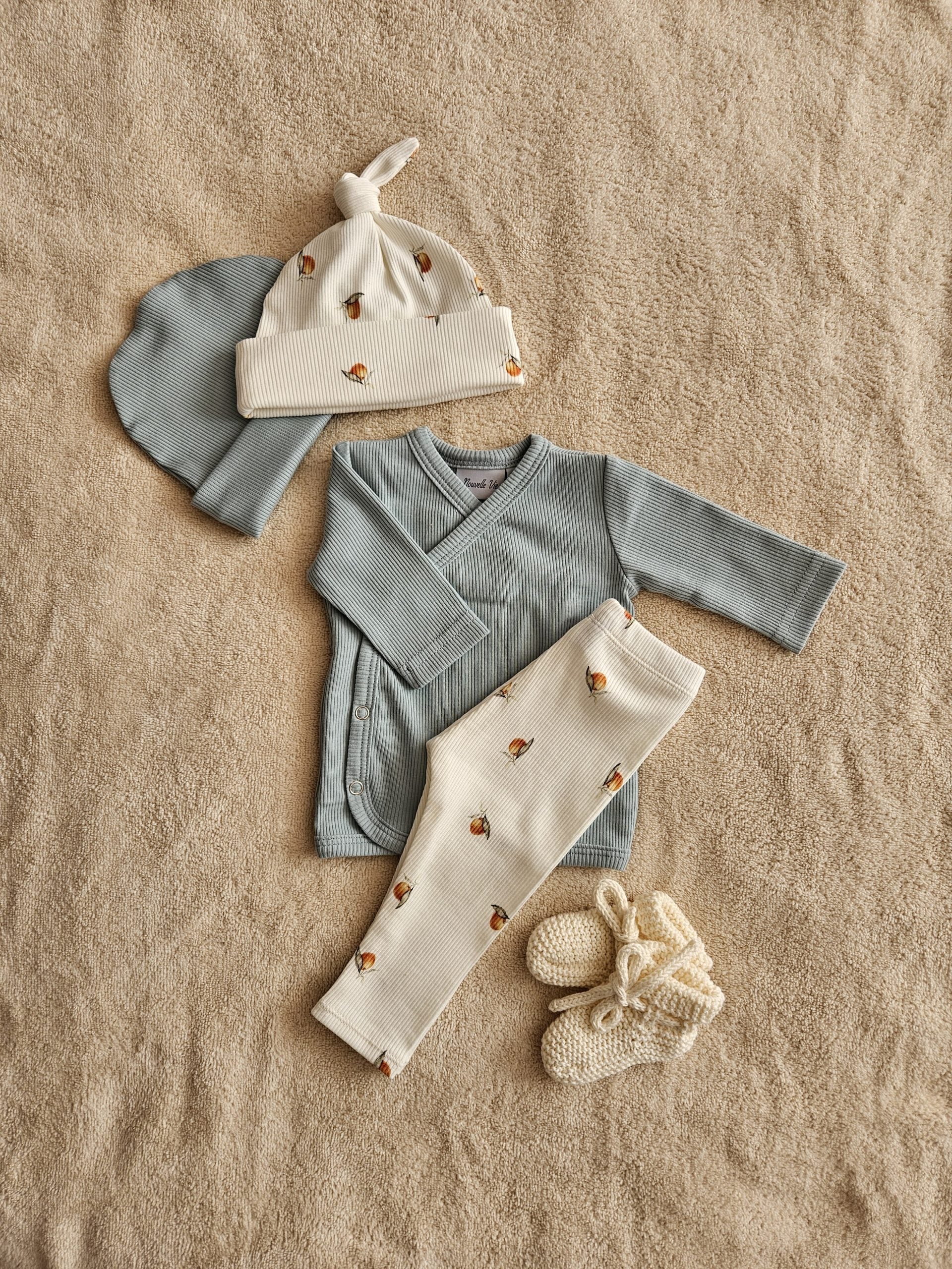 Overslagshirtje rib zeegroen