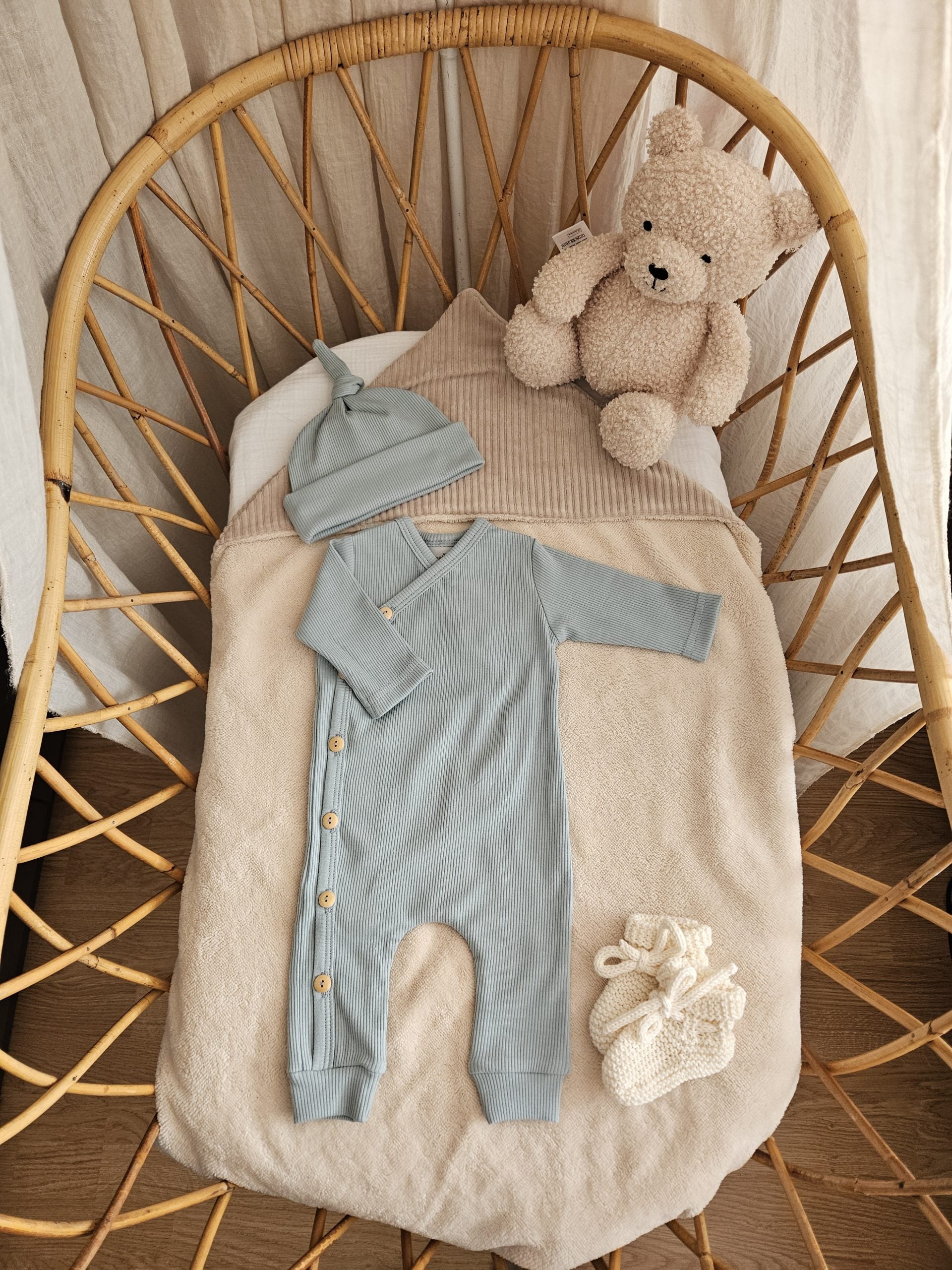 Boxpakje rib zeegroen