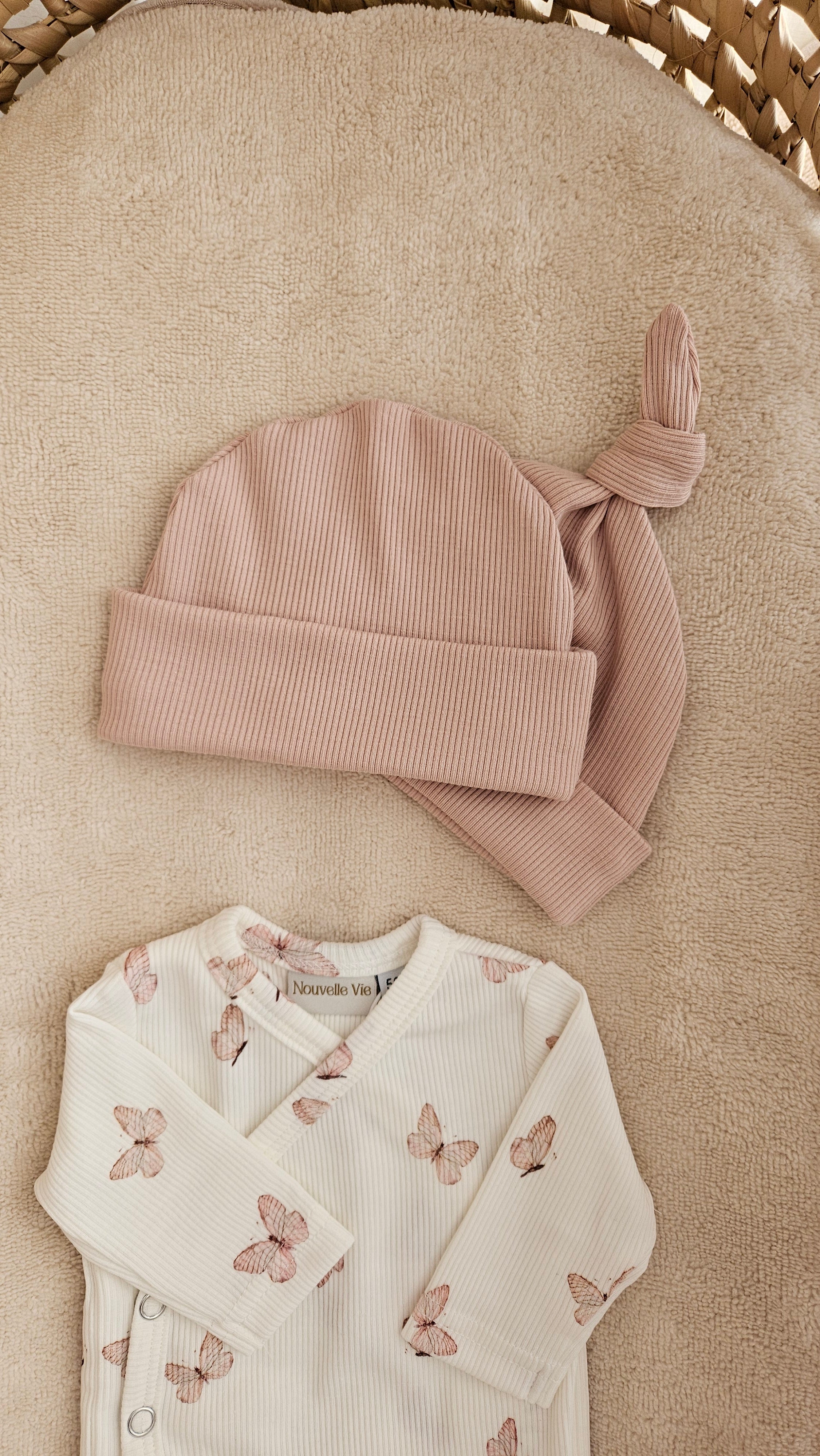 Mutsje rib zachtroze