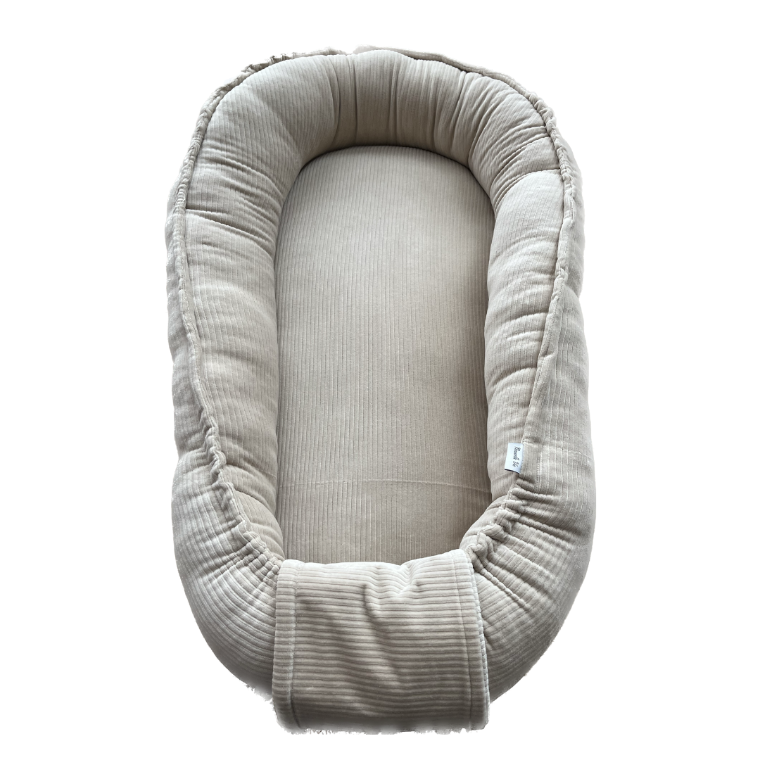 Babynest rib velvet beige