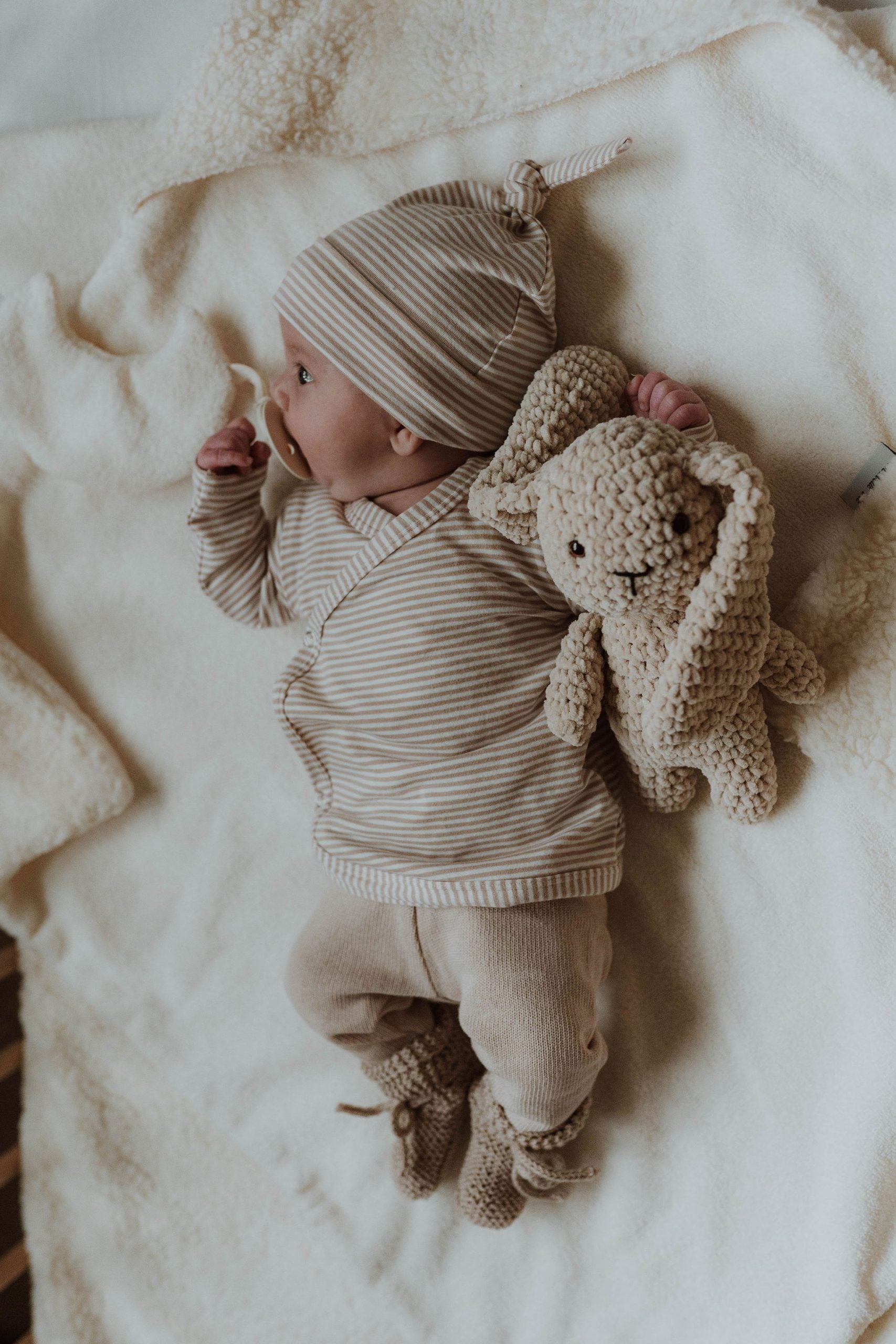 Overslagshirtje streep zand