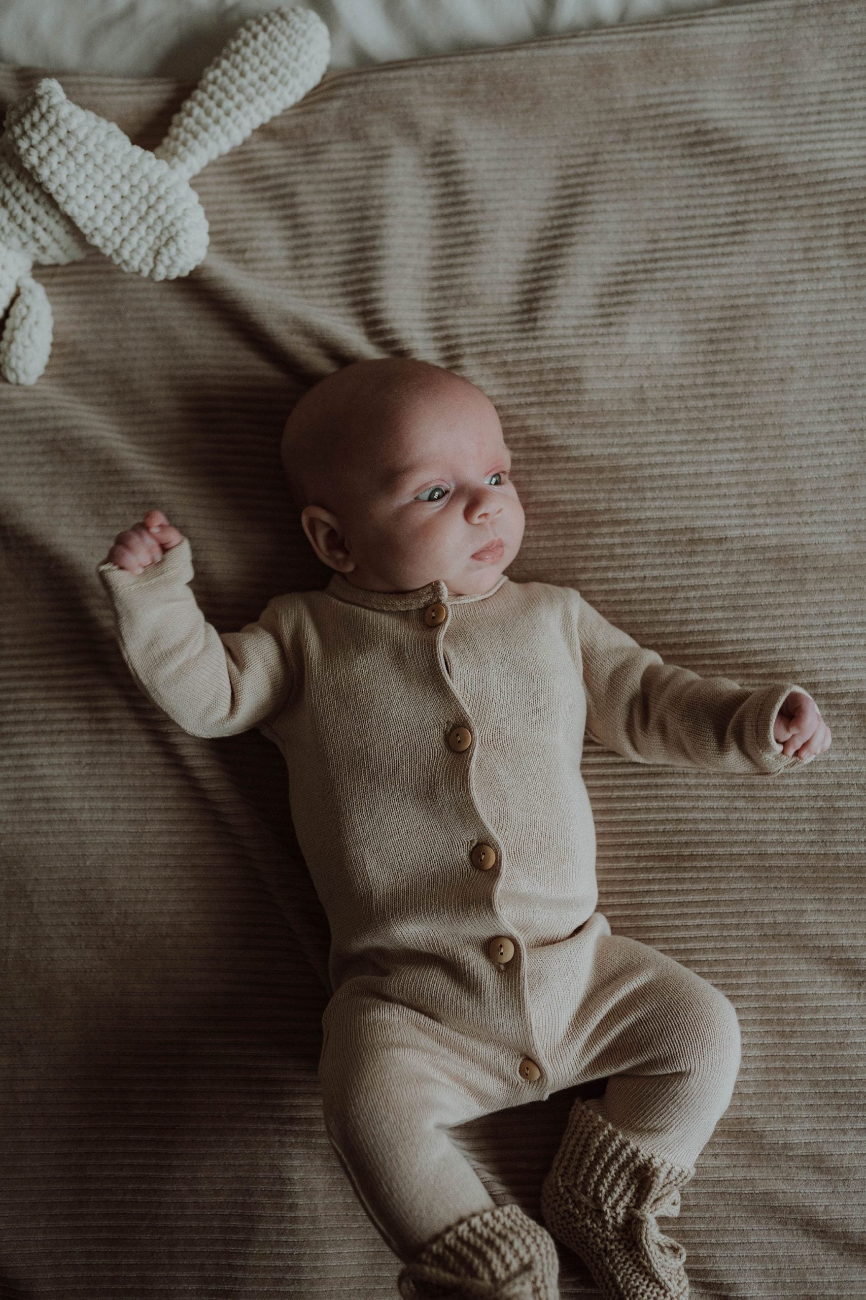 Boxpakje gebreid zand
