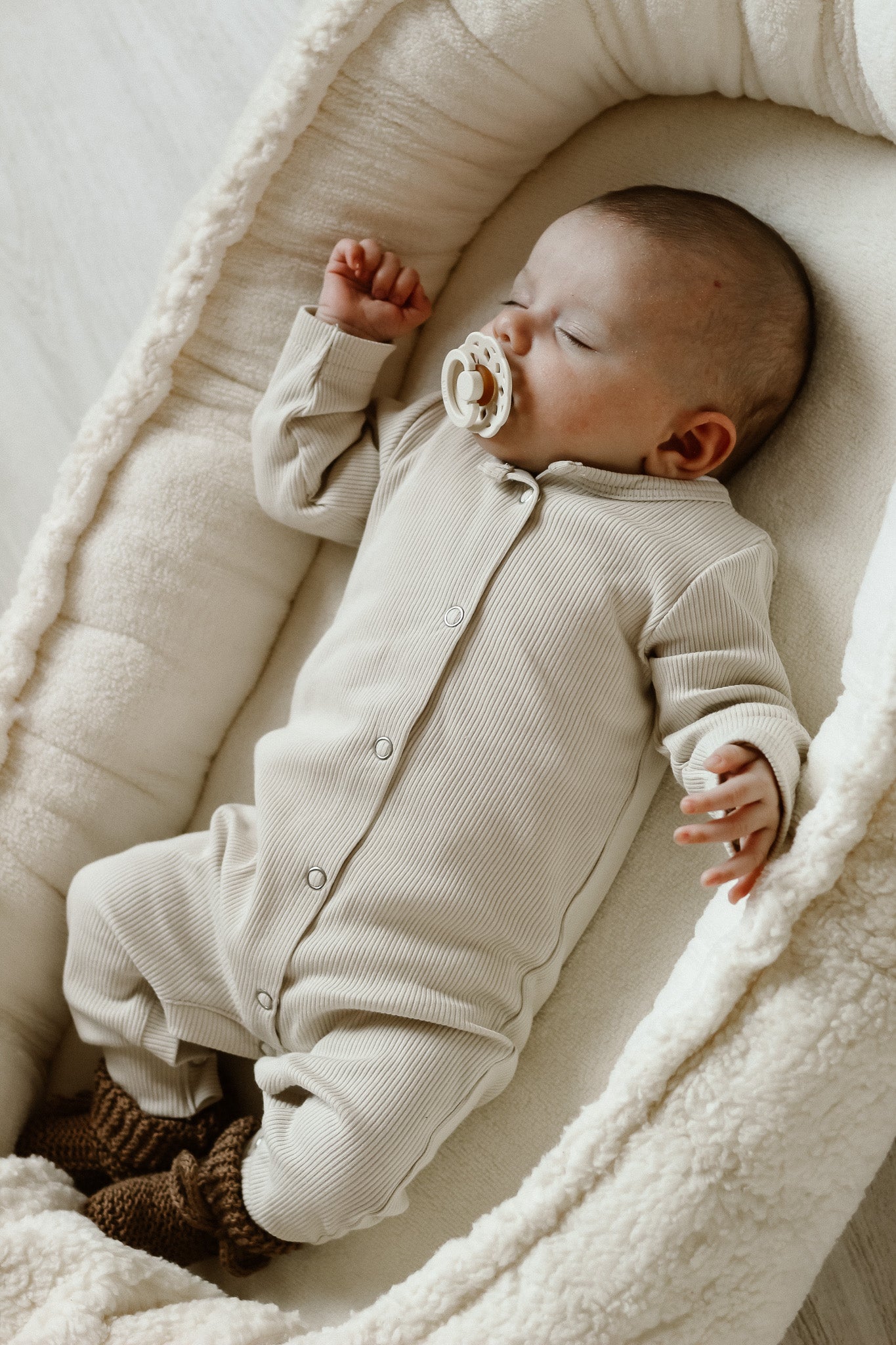 Boxpakje rib beige