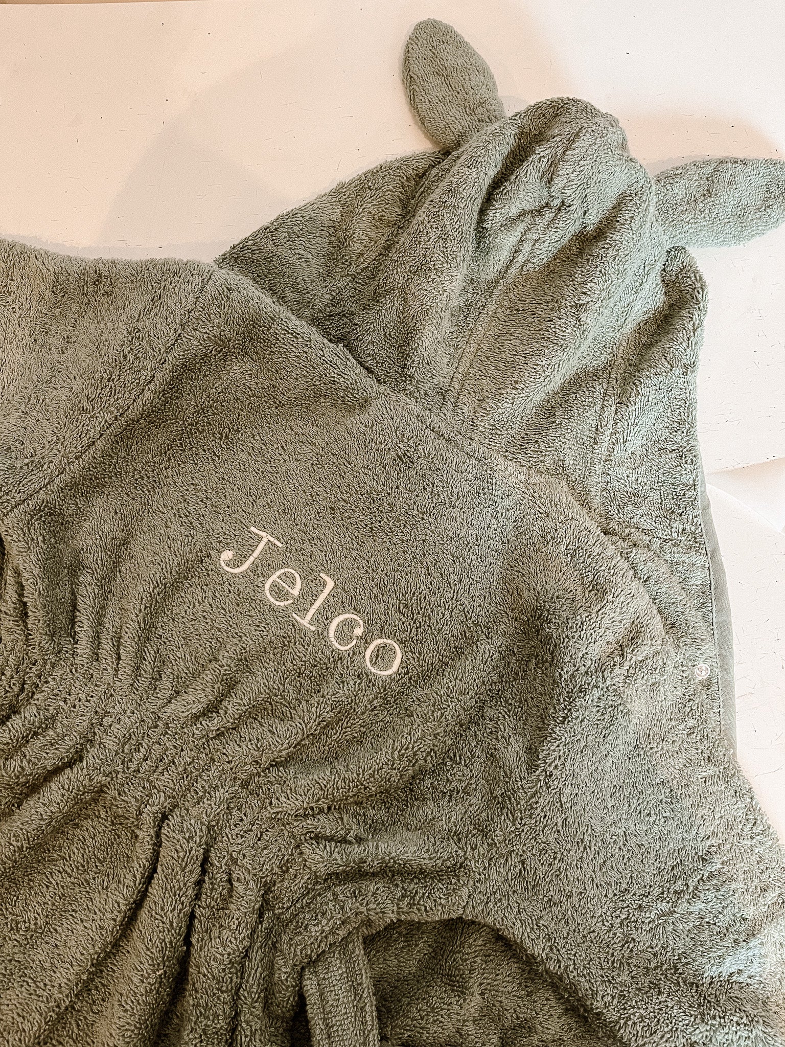 Jollein badjas ash green