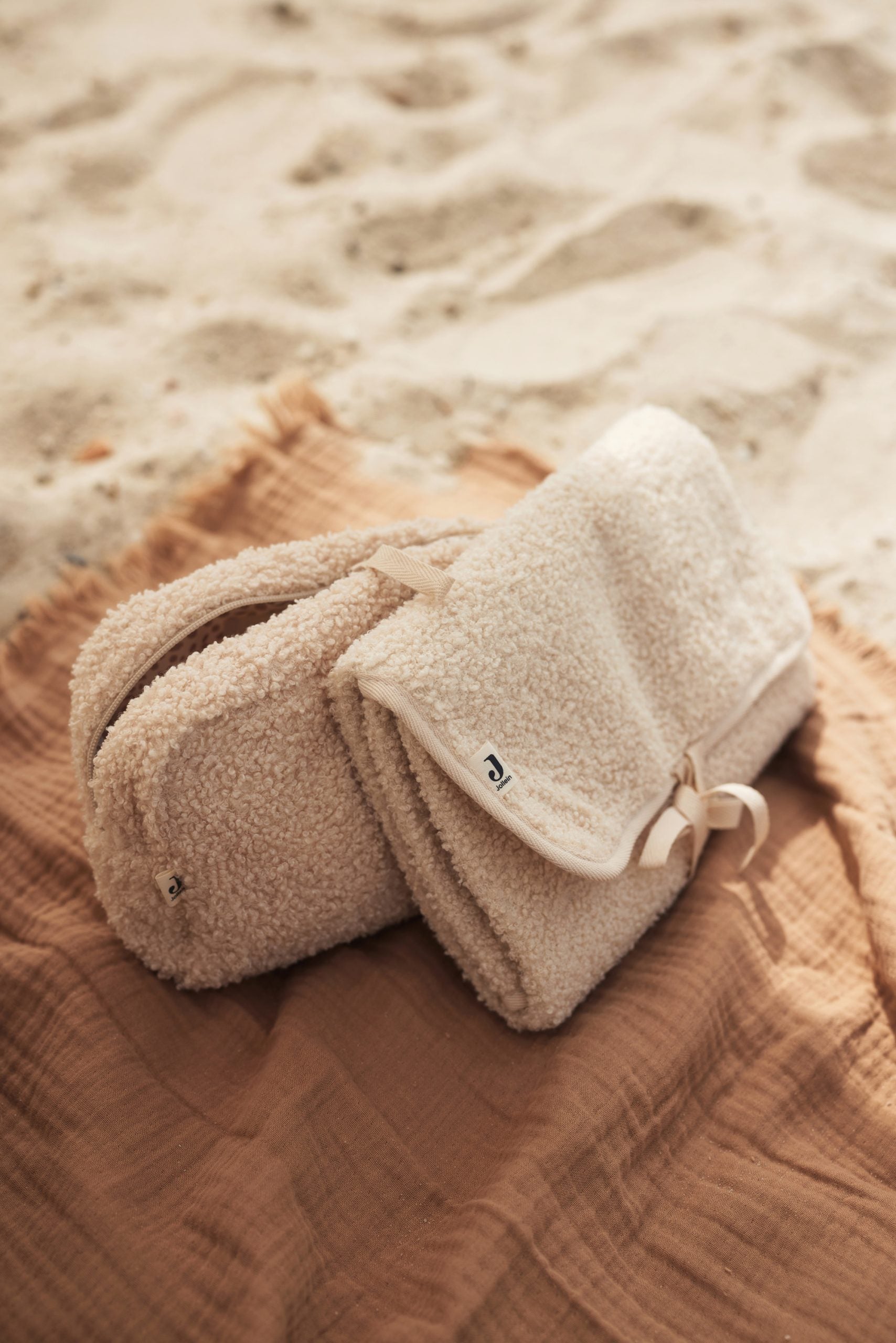 Jollein verschoonmat boucle teddy naturel