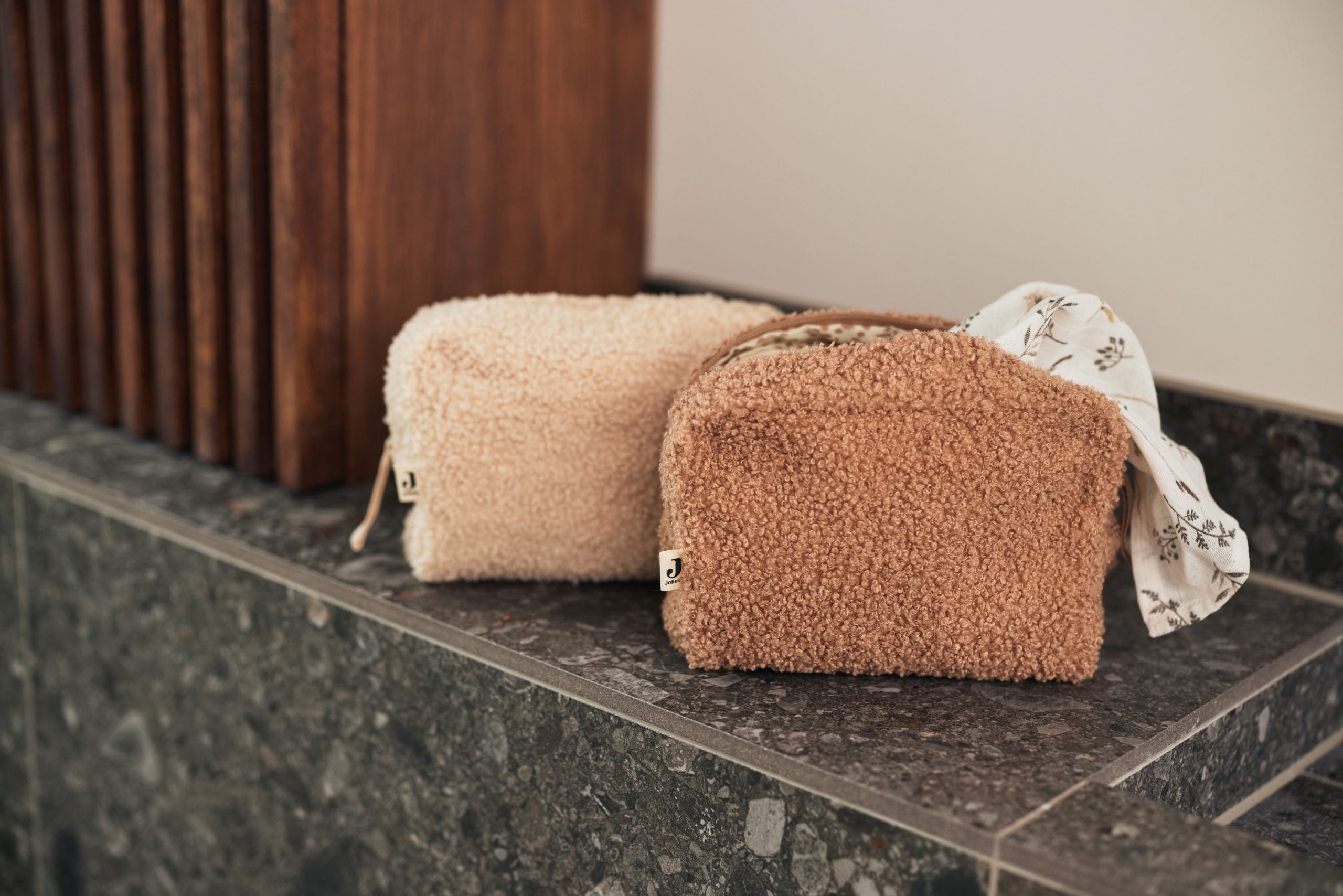 Jollein etui boucle teddy naturel