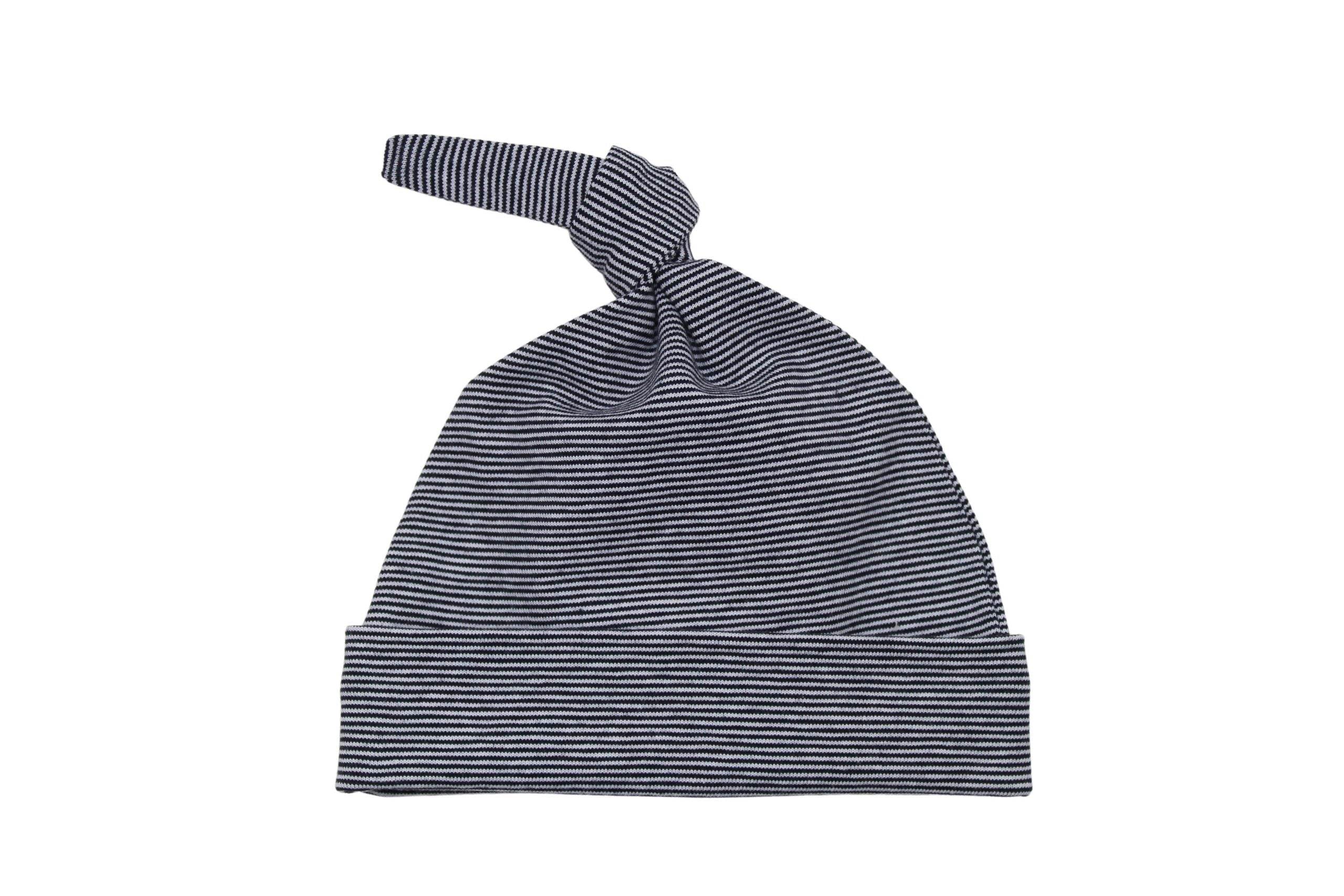 Mutsje mini streepje blauw