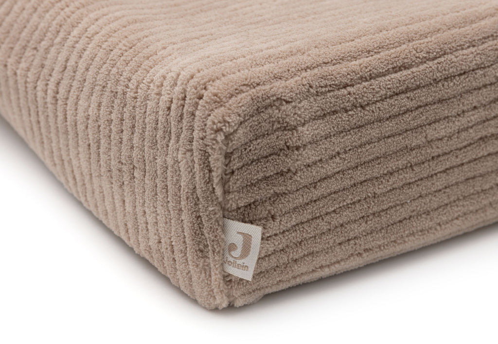 Aankleedkussenhoes cloudy rib milky coffee