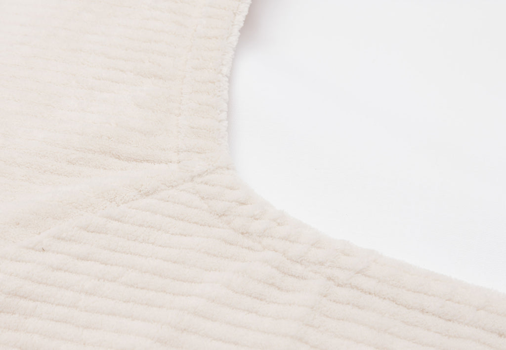 Aankleedkussenhoes cloudy rib oatmeal