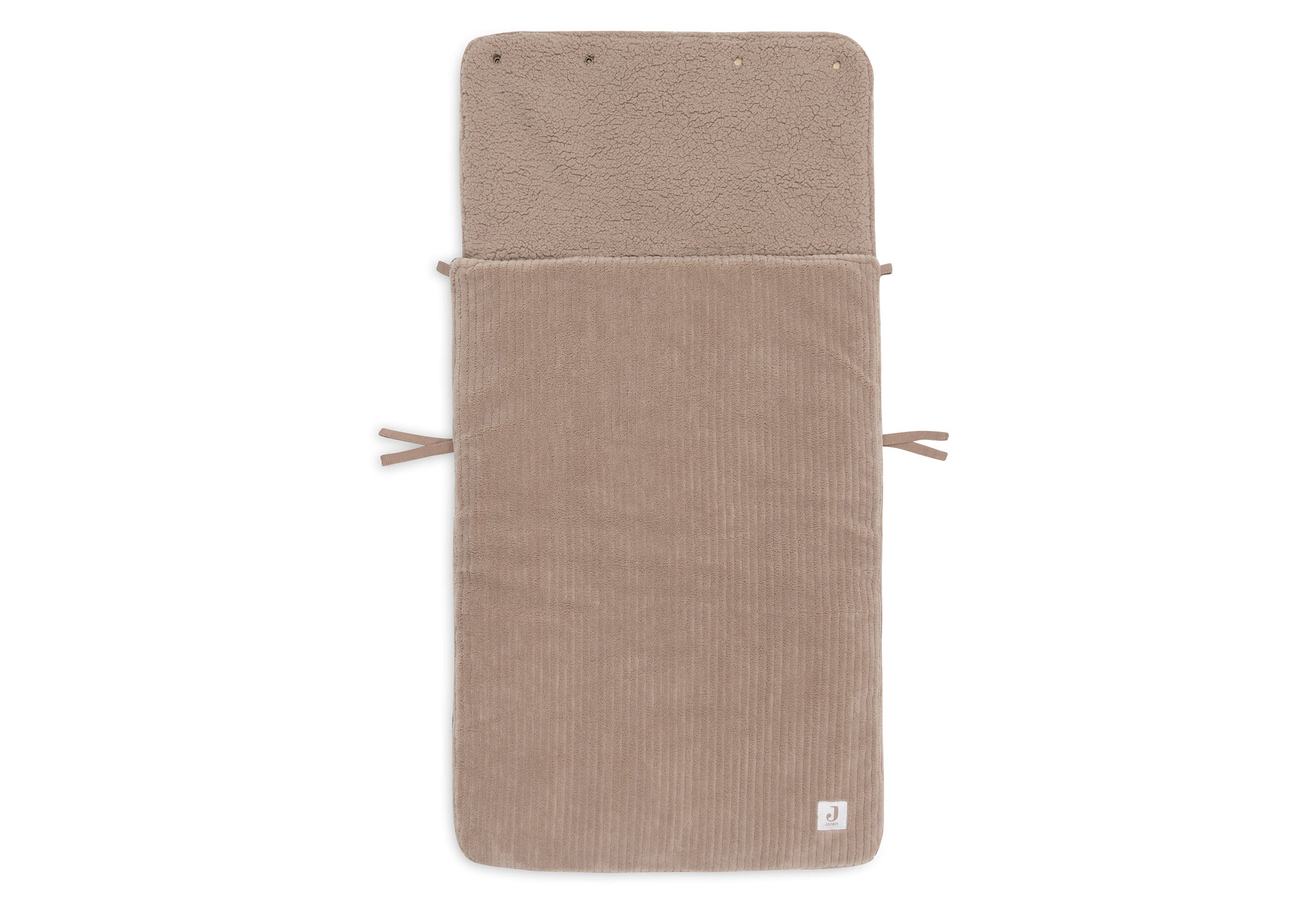 Voetenzak cloudy rib milky coffee