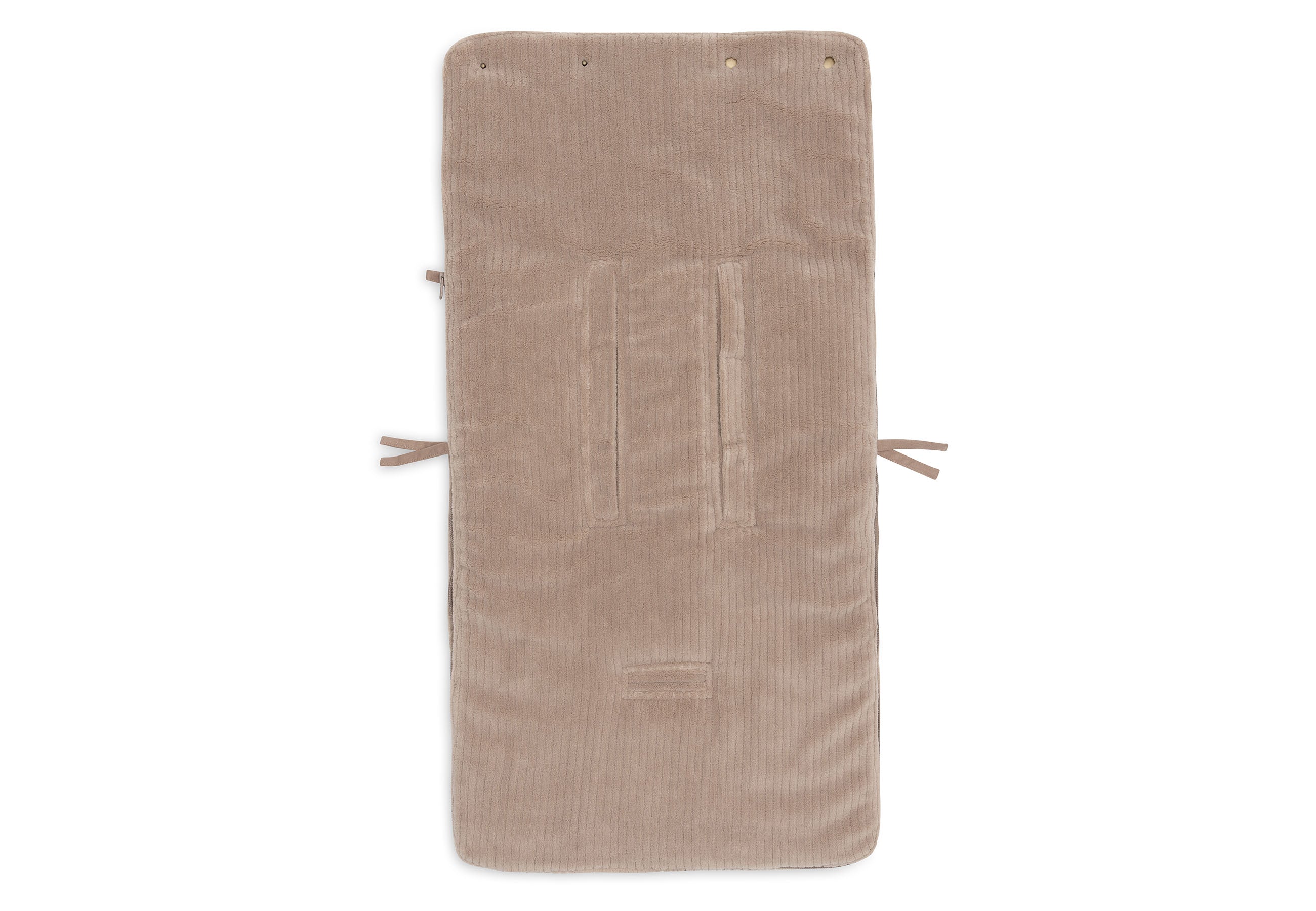 Voetenzak cloudy rib milky coffee