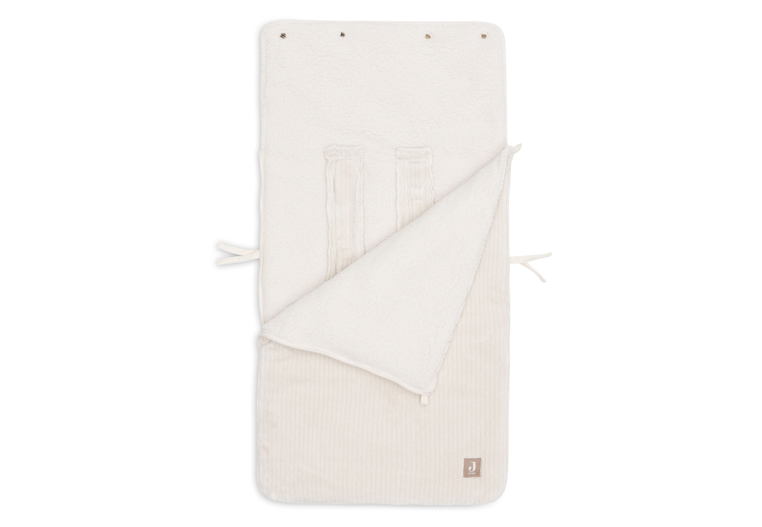 Voetenzak cloudy rib oatmeal