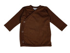 Overslagshirtje chocolate brown