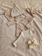 Overslagshirtje rib blossom beige