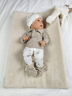 Poloshirtje rib taupe
