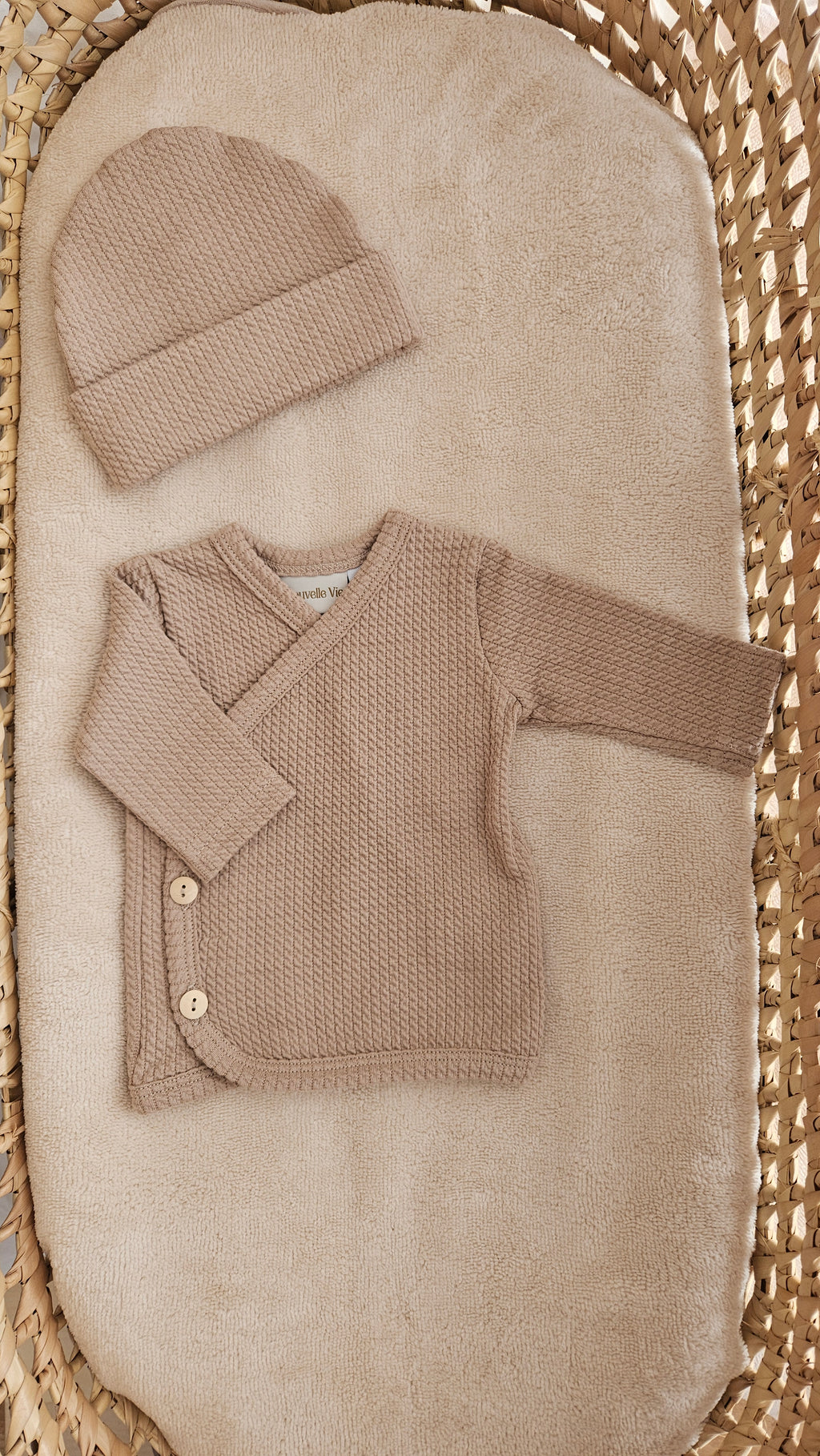 Overslagshirtje mini cable zand