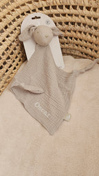 Speendoekje bunny olive green