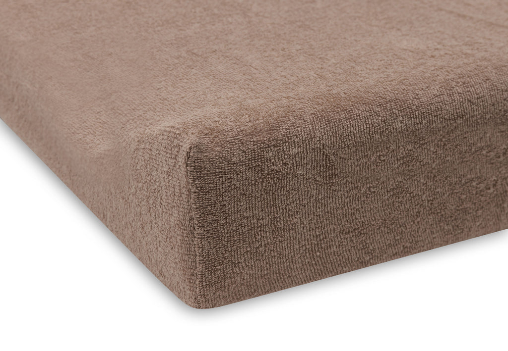 Aankleedkussenhoes Badstof Milky Coffee/Ivory - 2 Stuks