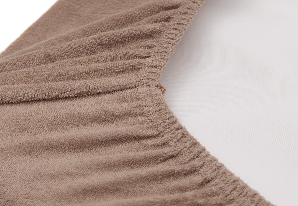 Aankleedkussenhoes Badstof Milky Coffee/Ivory - 2 Stuks