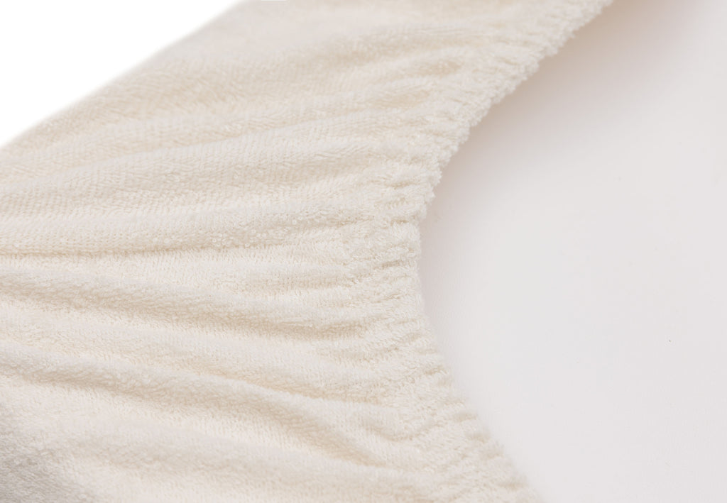 Aankleedkussenhoes Badstof Milky Coffee/Ivory - 2 Stuks