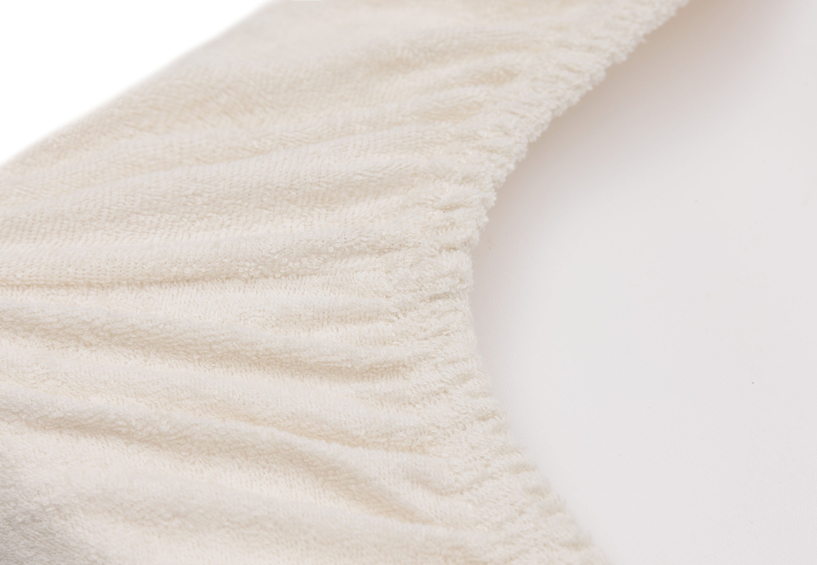 Aankleedkussenhoes Badstof Milky Coffee/Ivory - 2 Stuks