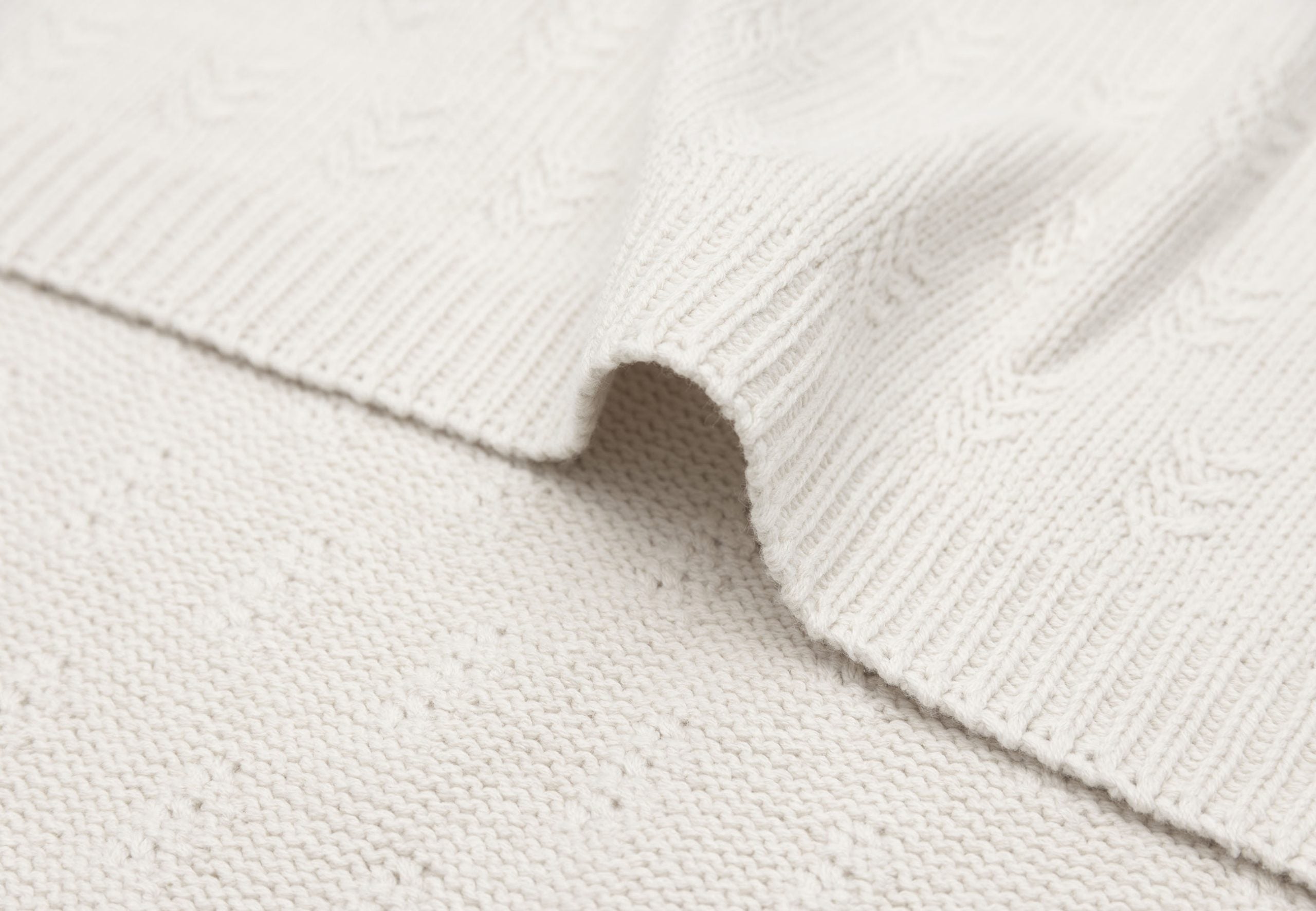 Jollein Wiegdeken 75x100 cm Grain Knit Oatmeal