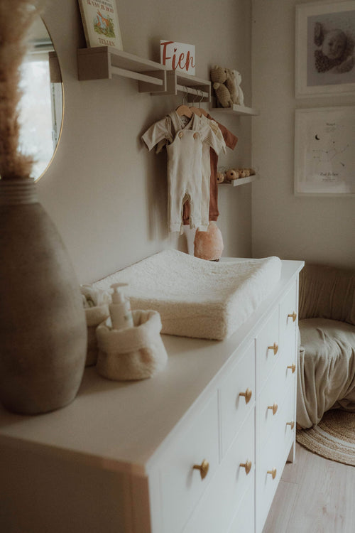 Aankleedkussenhoes teddy nature