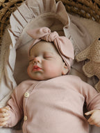 Haarbandje rib zachtroze