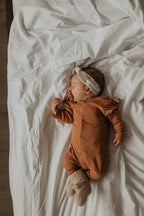 Boxpakje rib cognac ruffle