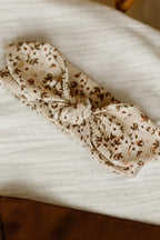 Haarbandje rib blossom beige