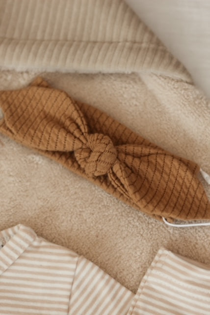 Haarbandje mini cable camel