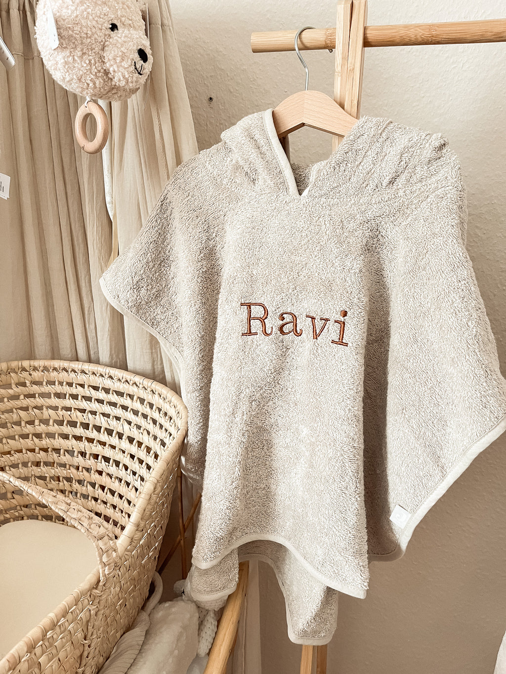 Jollein badponcho nougat