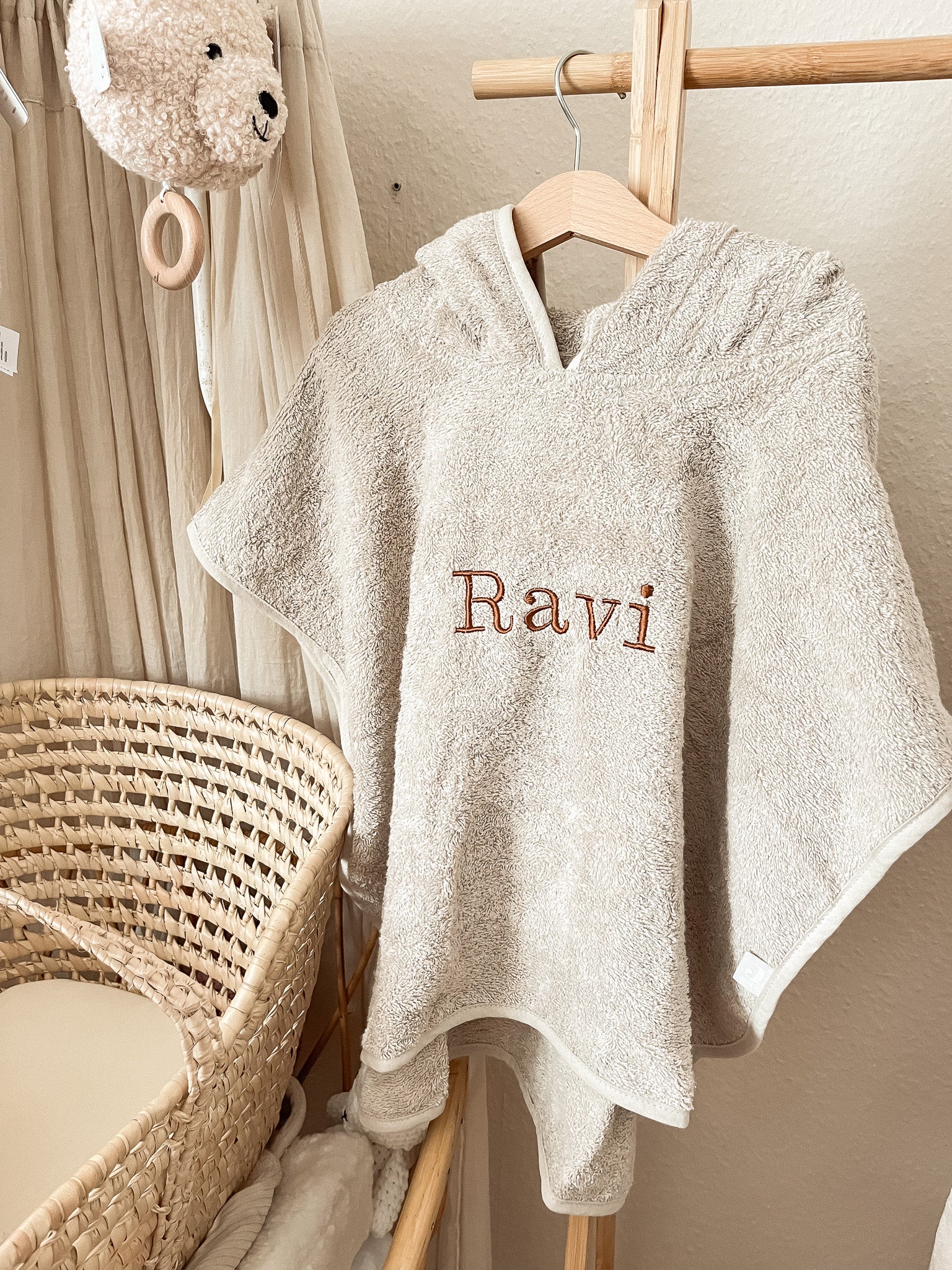 Jollein badponcho nougat