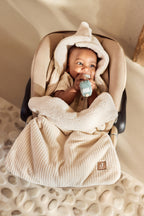 Voetenzak cloudy rib oatmeal