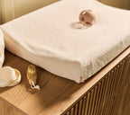 Aankleedkussenhoes cloudy rib oatmeal