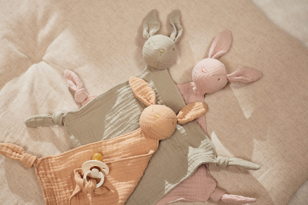 Speendoekje bunny olive green