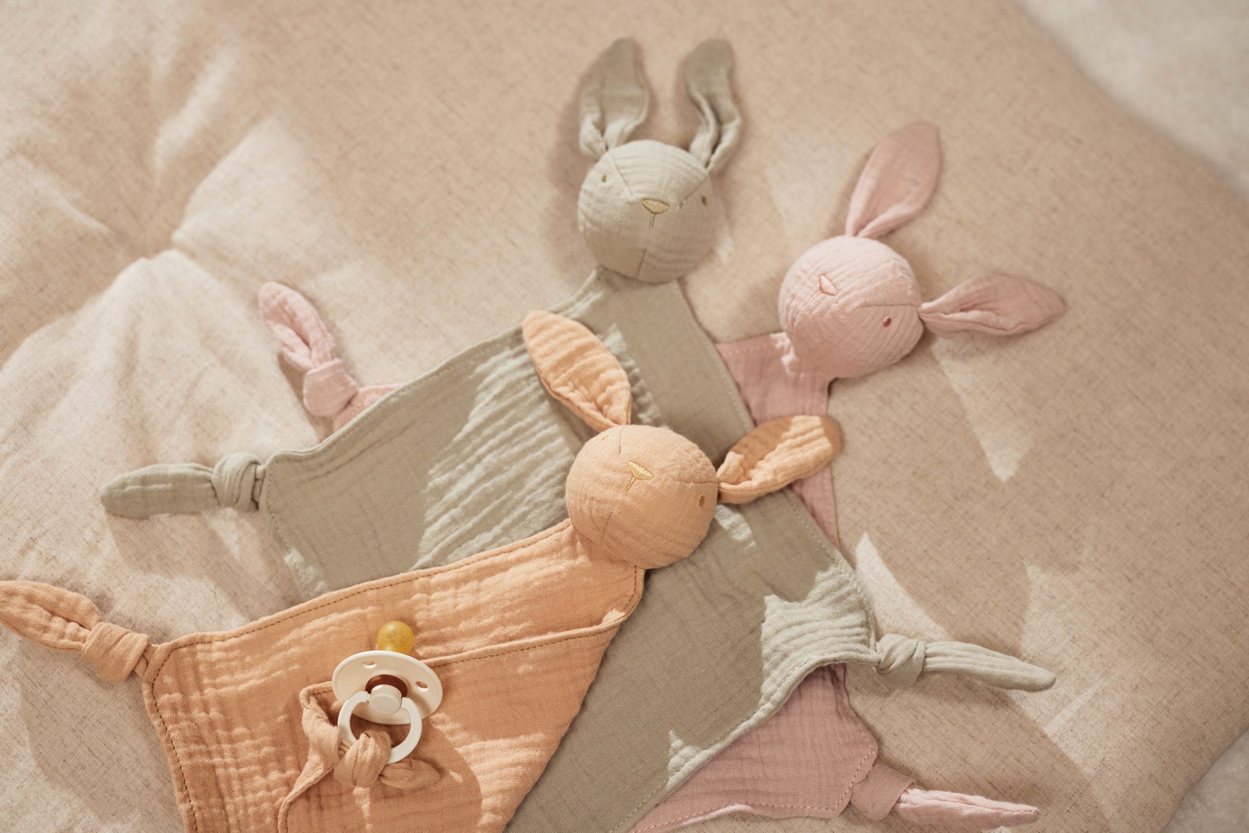Speendoekje bunny olive green