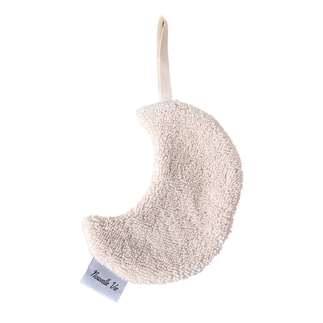 Speendoekje maan bamboo fleece zand