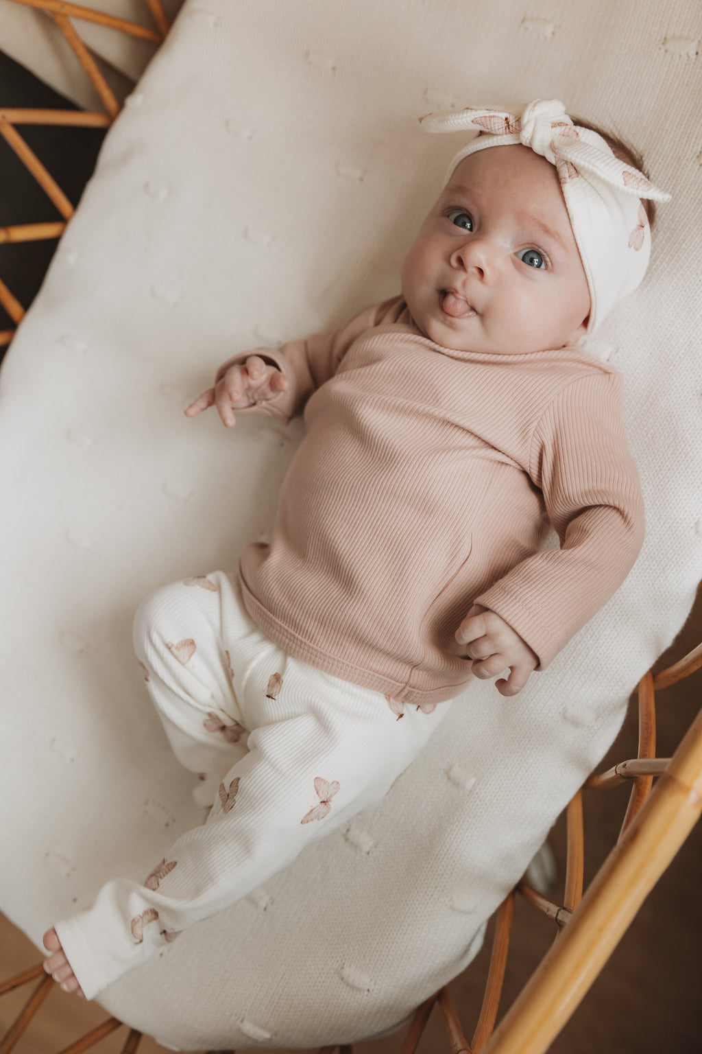 Overslagshirtje rib zachtroze