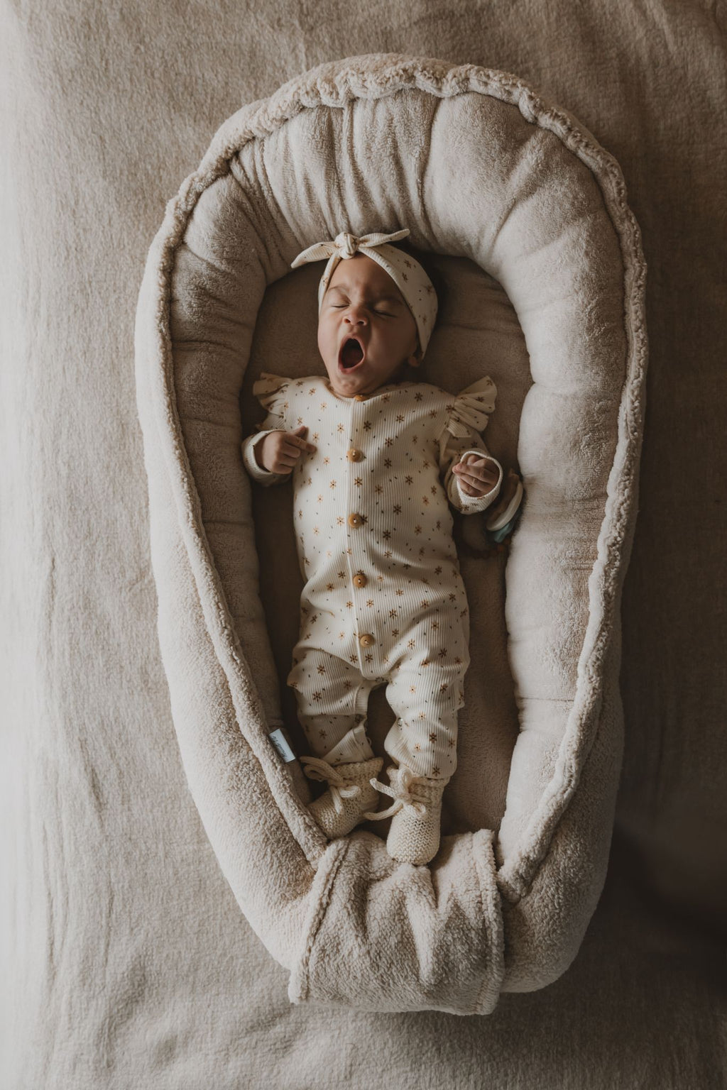 Babynest teddy zand