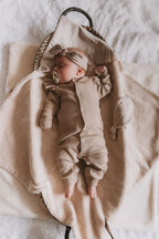 Boxpakje rib taupe ruffle